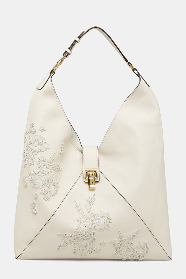 WHITE RAFFIA BAG