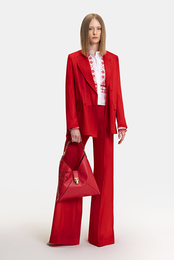 RED LEATHER BAG 2