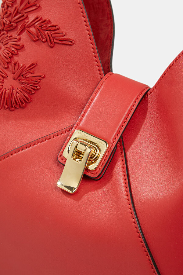 RED LEATHER BAG 7
