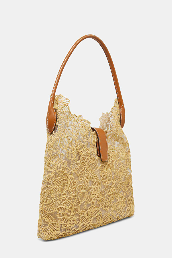 TAN RAFFIA BAG 2