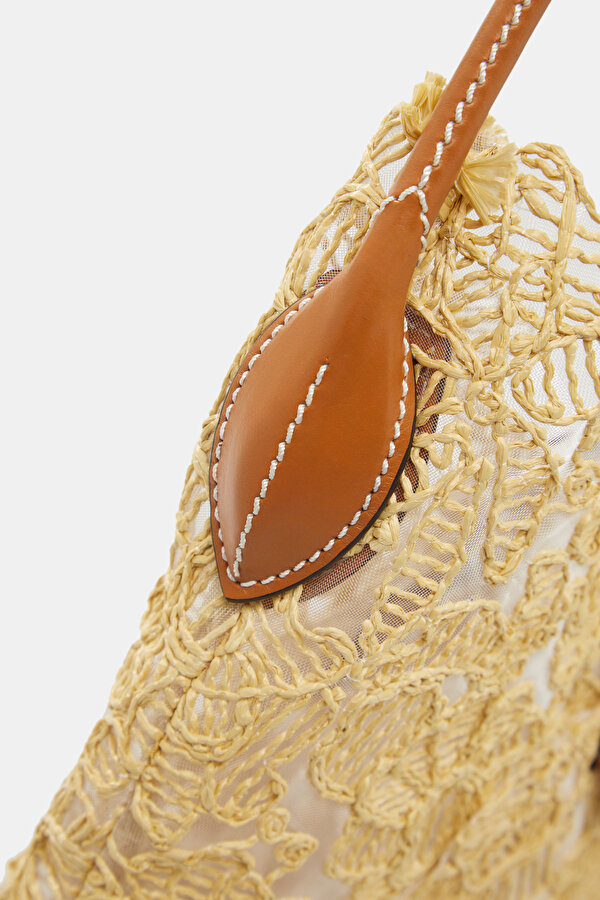 TAN RAFFIA BAG 6