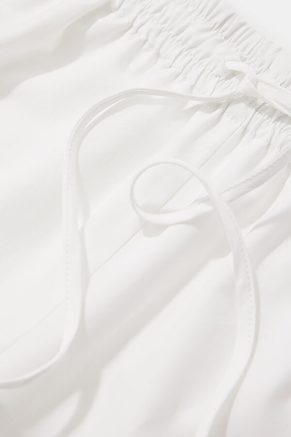 WHITE WIDE LEG TROUSERS 7