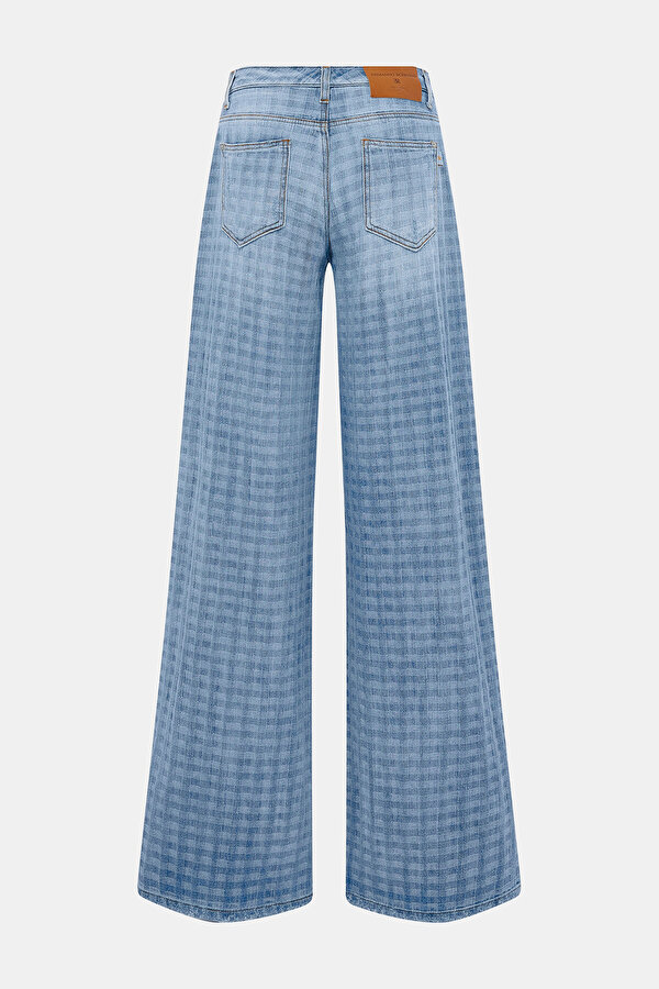 BLUE WIDE LEG TROUSERS 6