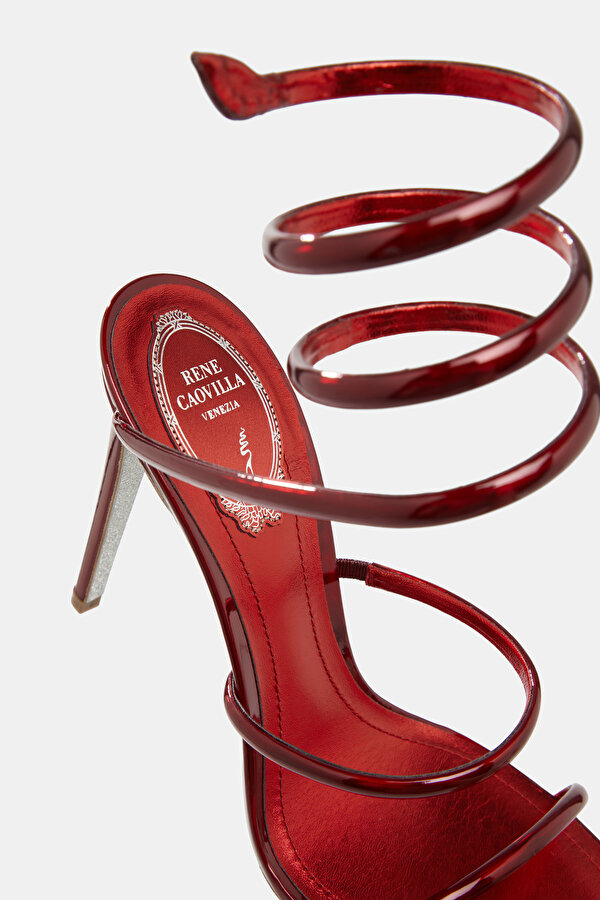 RED LEATHER SHOE 7