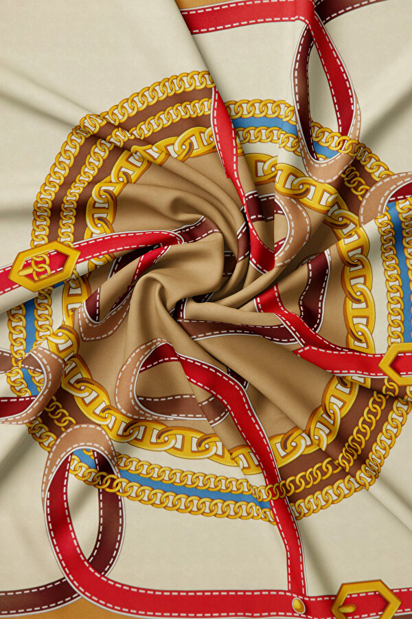 CAMEL OBJECT DESIGN TWILL SCARF 2