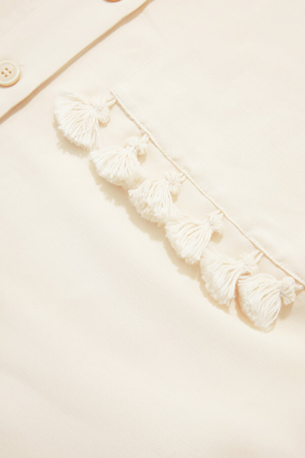 CREAM SHORT SLEEVE SHIRT 11