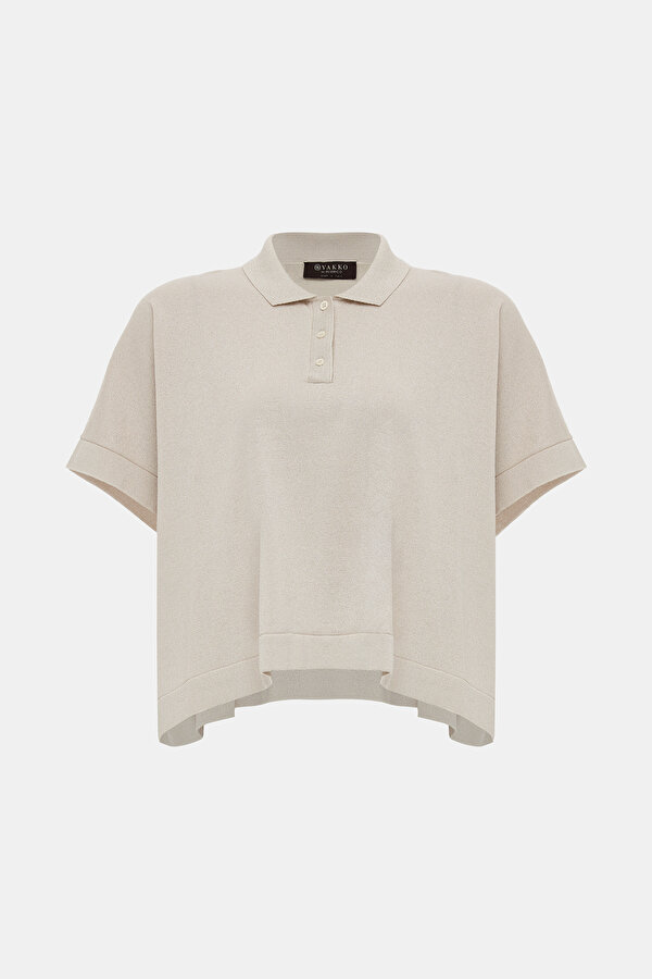 BEIGE POLO NECK TRICOT 7