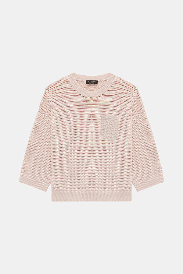 POWDER BASIC / ROUND NECKLINE TRICOT 7