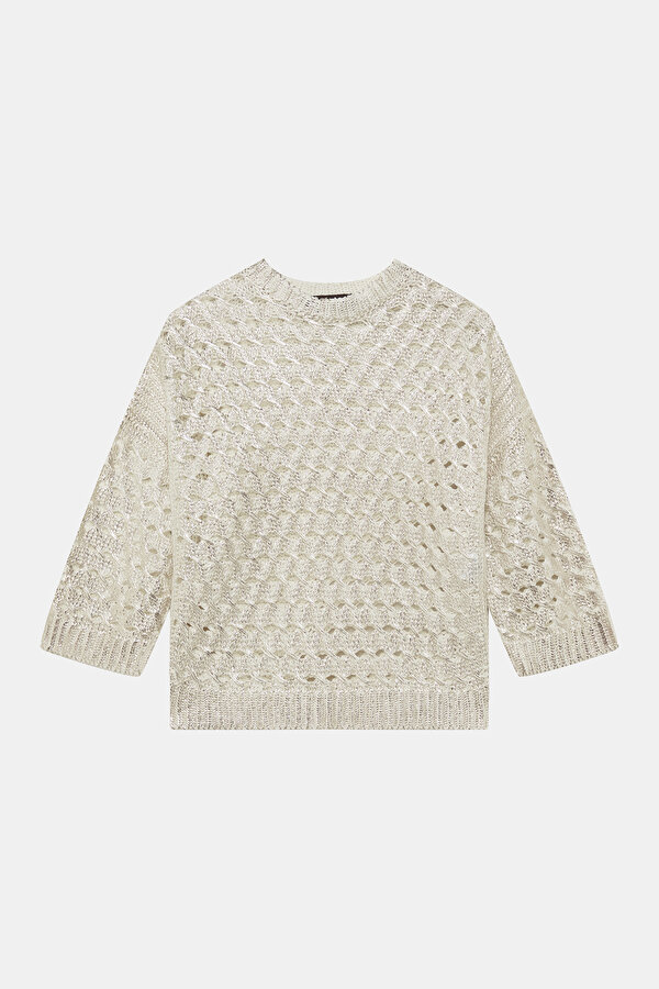 ECRU BASIC / ROUND NECKLINE TRICOT