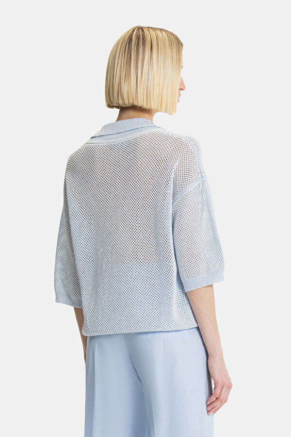 WHITE POLO NECK TRICOT 2