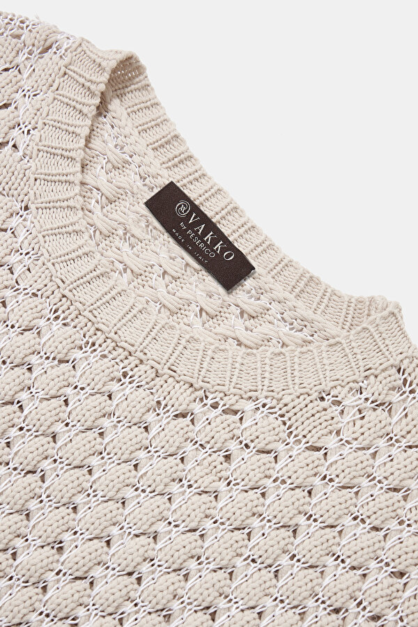 WHITE BASIC / ROUND NECKLINE TRICOT 6