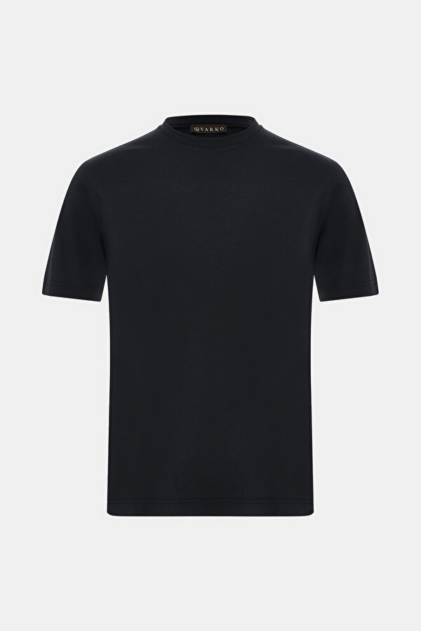 NAVY BLUE BICYCLE COLLAR SHORT SLEEVE TSHIRT