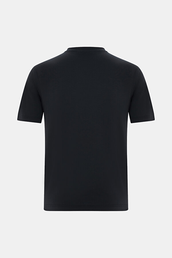 NAVY BLUE BICYCLE COLLAR SHORT SLEEVE TSHIRT 2