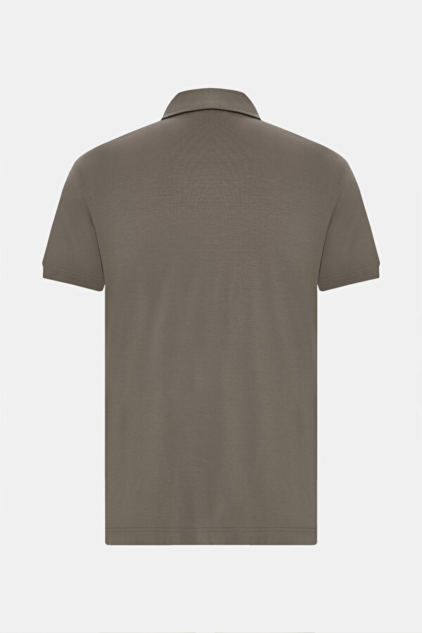 GREY POLO NECK SHORT SLEEVE TSHIRT 2