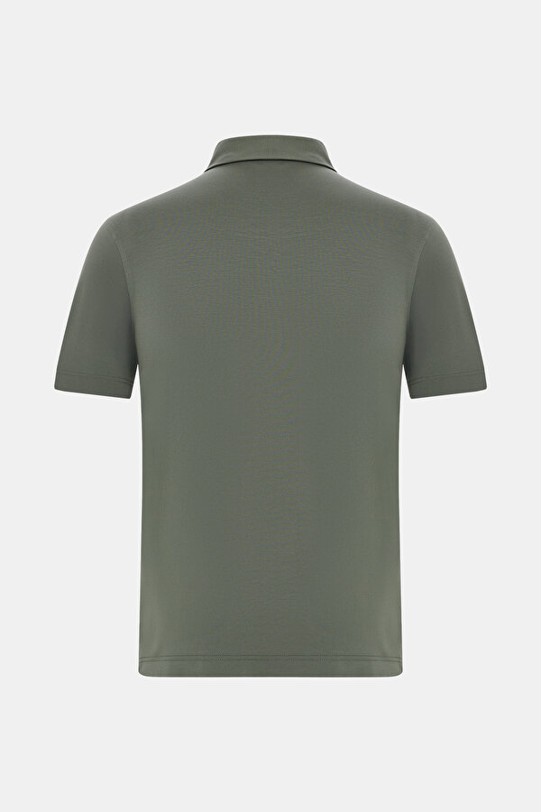 GREEN POLO NECK SHORT SLEEVE TSHIRT 2