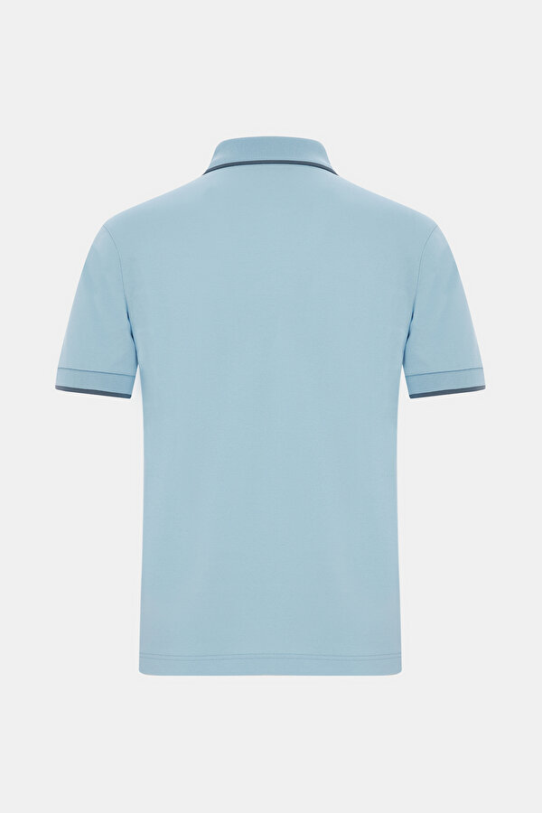 SMOKED POLO NECK SHORT SLEEVE TSHIRT 2