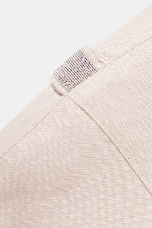 BEIGE WIDE LEG TROUSERS 6