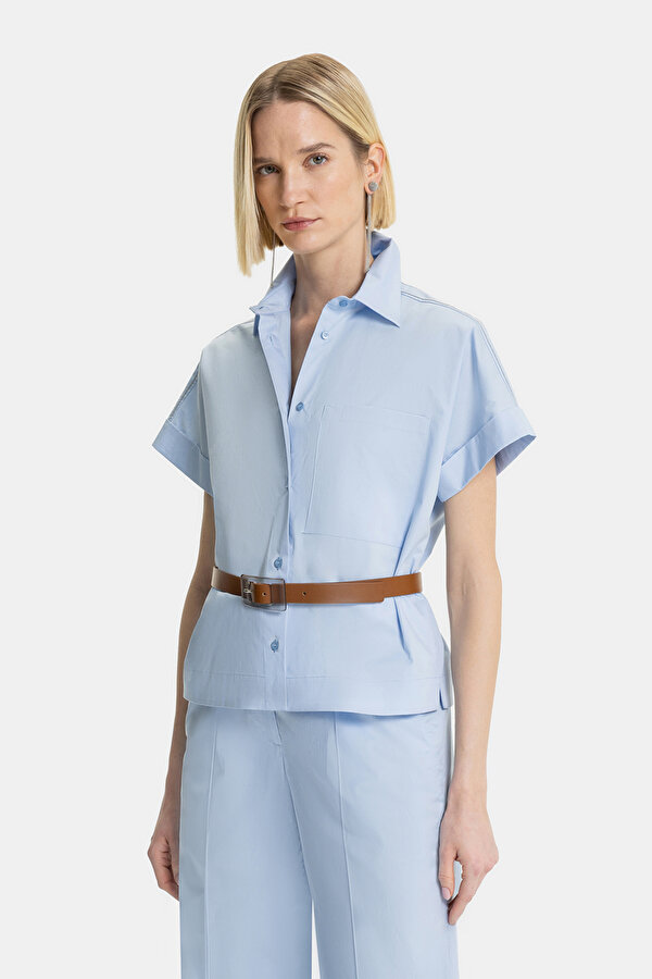 BLUE SHORT SLEEVE SHIRT 12