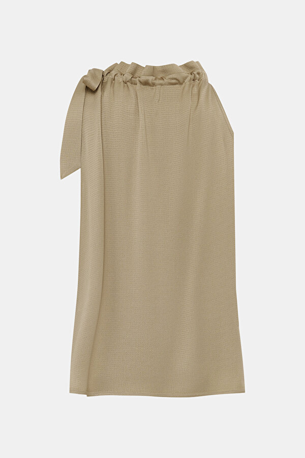 CAMEL BASIC / ROUND NECKLINE SLEEVELESS BLOUSE 7