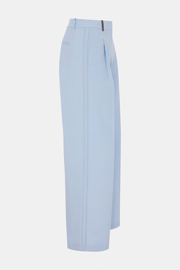 BLUE WIDE LEG TROUSERS 6