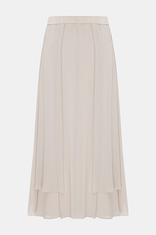 BEIGE MIDI SKIRT 6