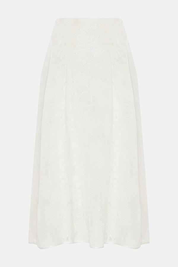 ECRU MIDI SKIRT 6