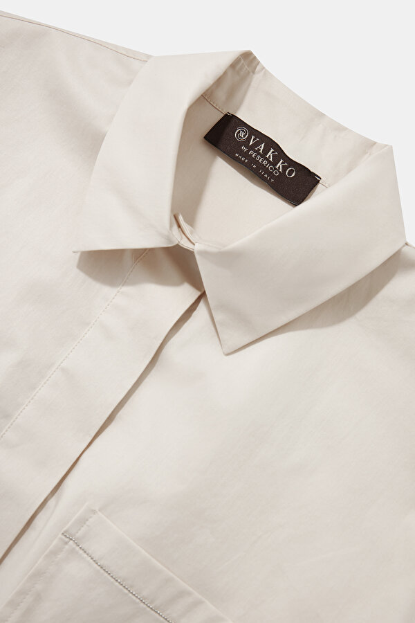 BEIGE OFF THE SHOULDER SHIRT 6