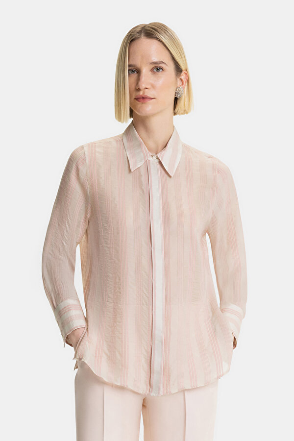 BEIGE LONG SLEEVE SHIRT
