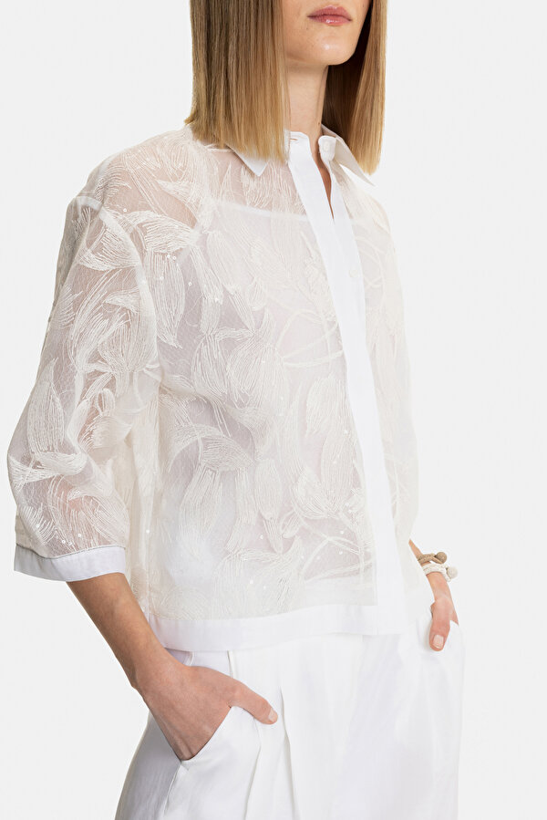 ECRU 3/4 SLEEVES SHIRT 6