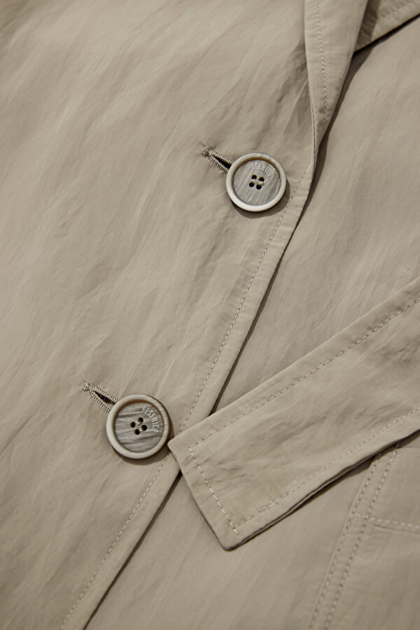 KHAKI SHAWL COLLAR VEST 11