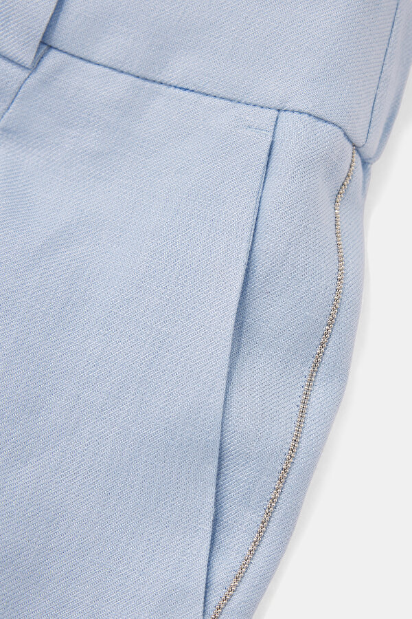 BLUE WIDE LEG TROUSERS 7