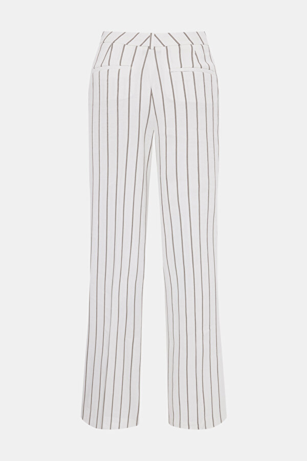 BEIGE WIDE LEG TROUSERS 6