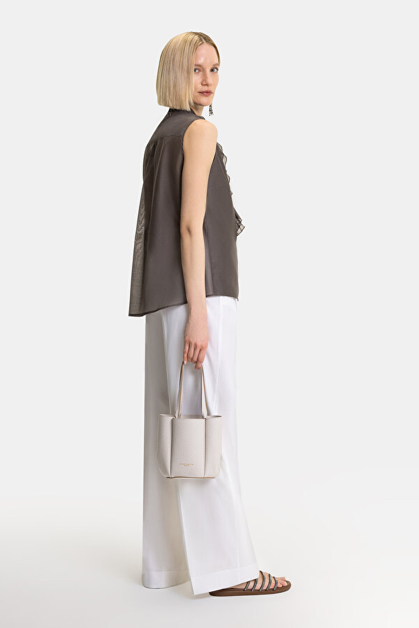 BROWN SLEEVELESS SHIRT 6