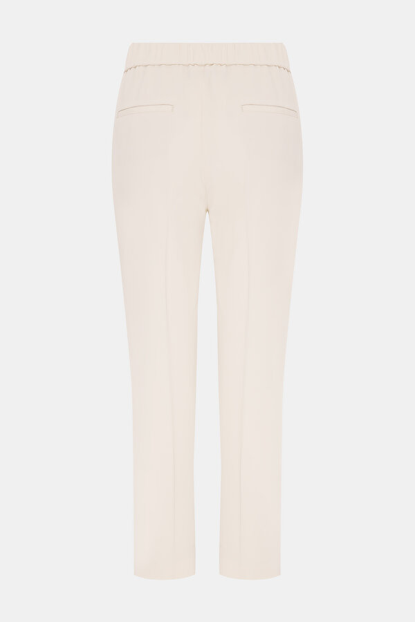 BEIGE WIDE LEG TROUSERS 2