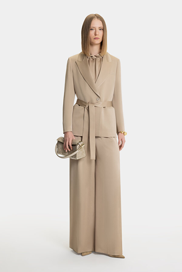 CAMEL WIDE LEG TROUSERS 6