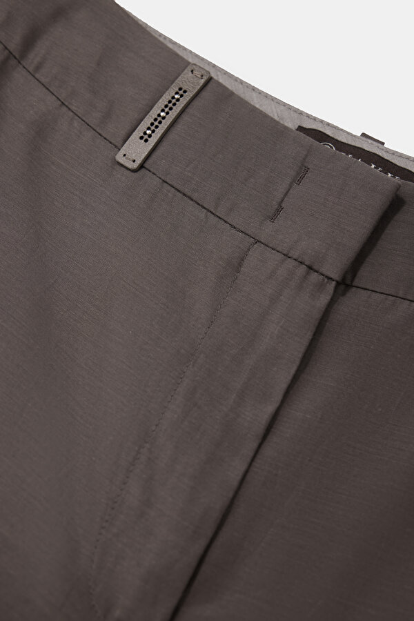 BROWN WIDE LEG TROUSERS 7
