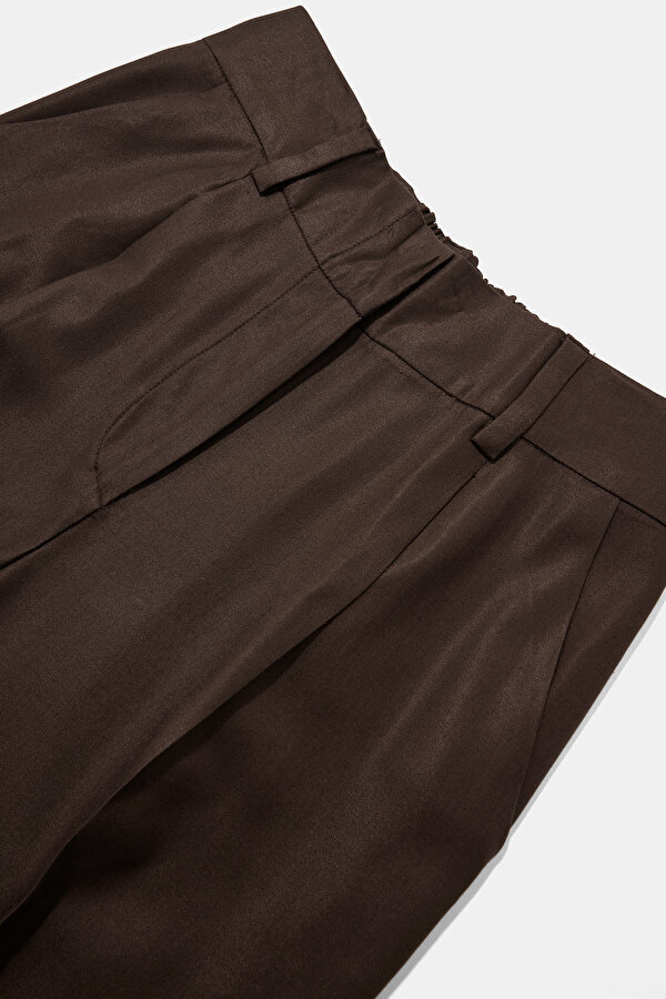BROWN WIDE LEG TROUSERS 7