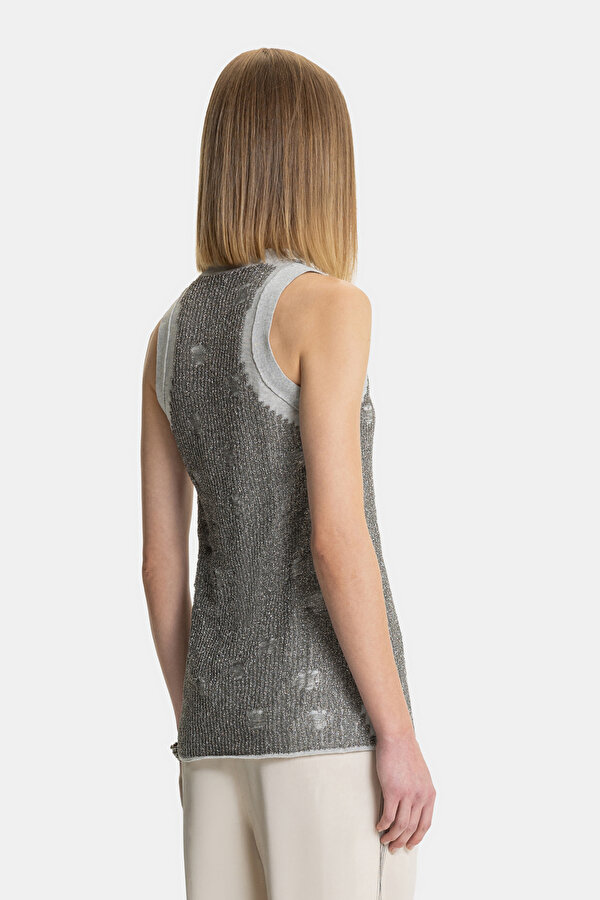 SILVER BASIC / ROUND NECKLINE TRICOT 2
