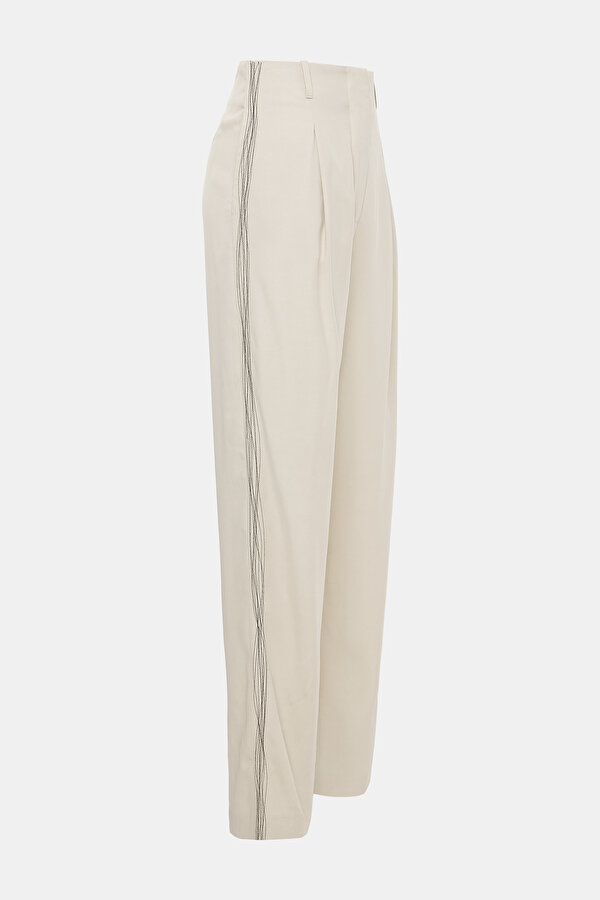 BLACK WIDE LEG TROUSERS 6