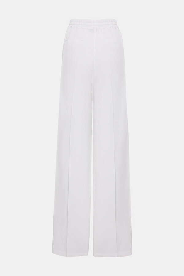 NAVY BLUE WIDE LEG TROUSERS 6