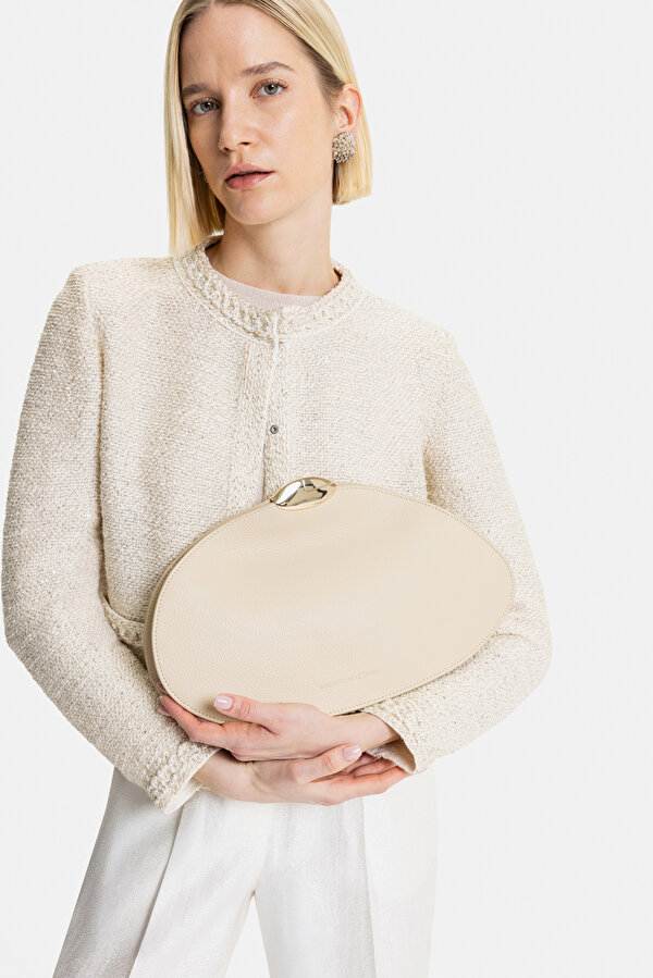 ECRU BASIC / ROUND NECKLINE JACKET 6