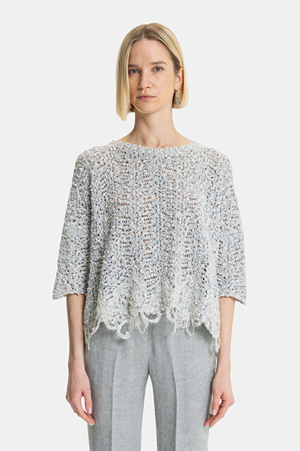ECRU BASIC / ROUND NECKLINE TRICOT