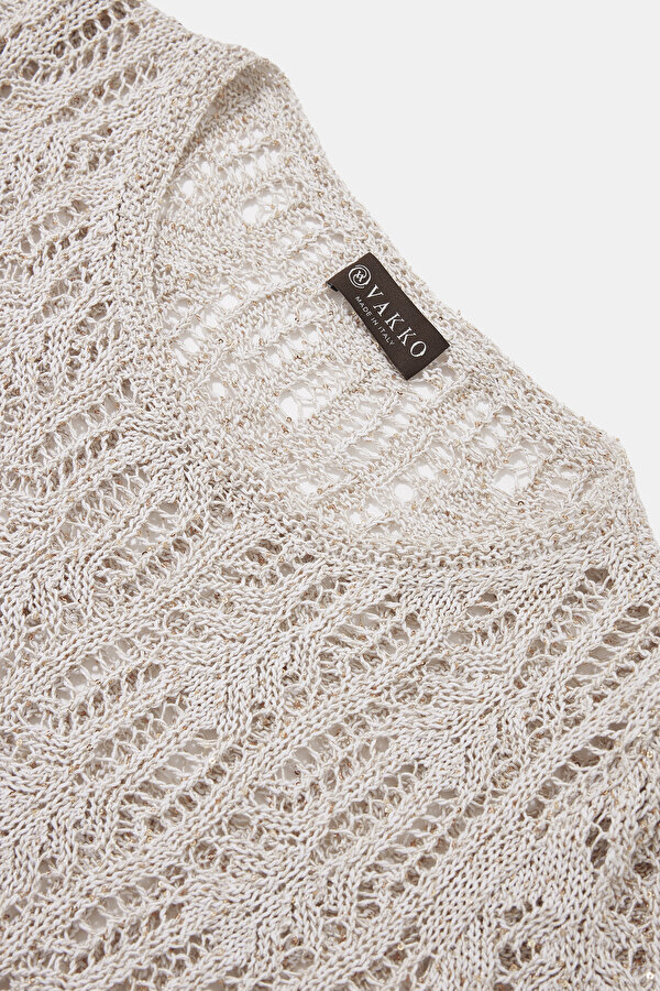 BEIGE SHORT SLEEVE DRESS 12