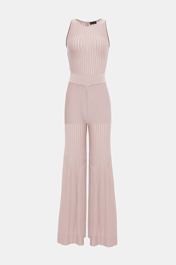 PINK BASIC / ROUND NECKLINE SLEEVELESS JUMPSUIT 7