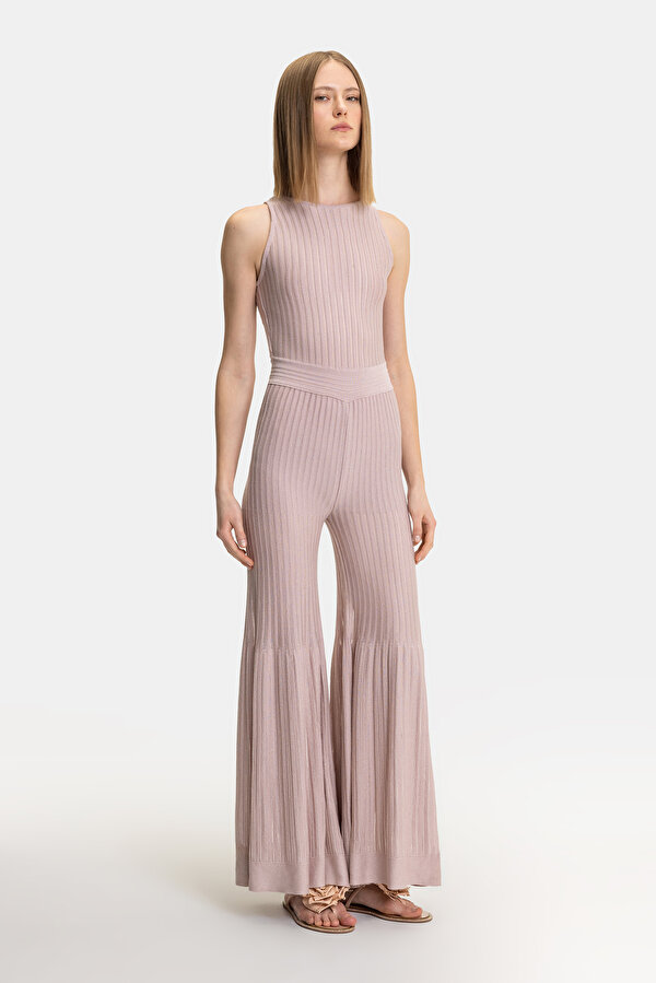 PINK BASIC / ROUND NECKLINE SLEEVELESS JUMPSUIT 6