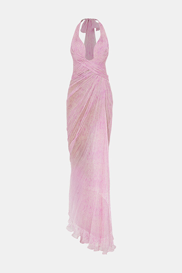 PINK SLEEVELESS SUSPENDER DRESS 7