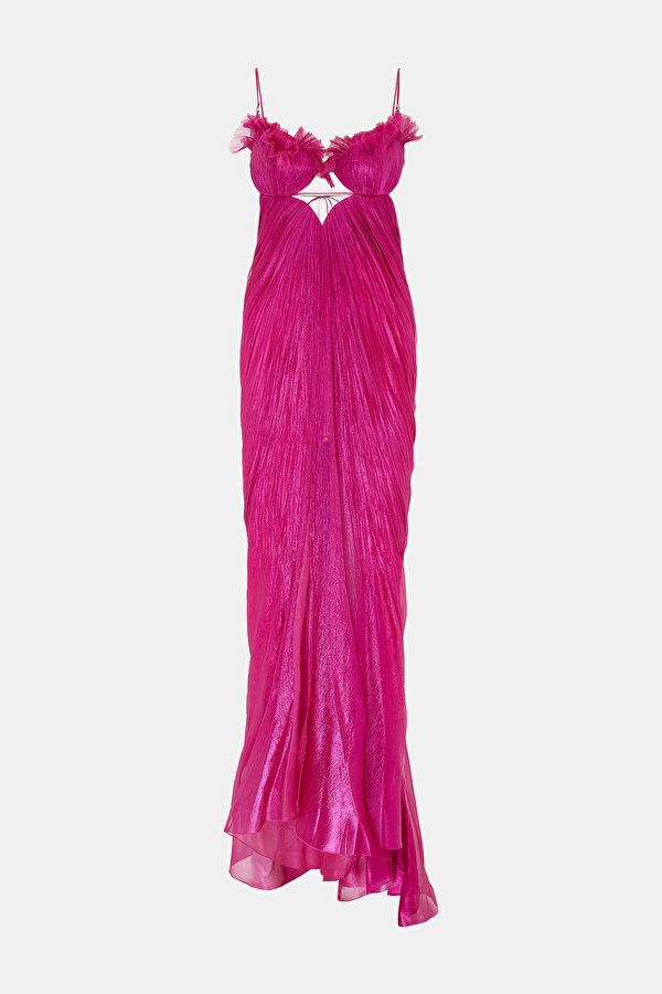 FUCHSIA SLEEVELESS SUSPENDER DRESS 7