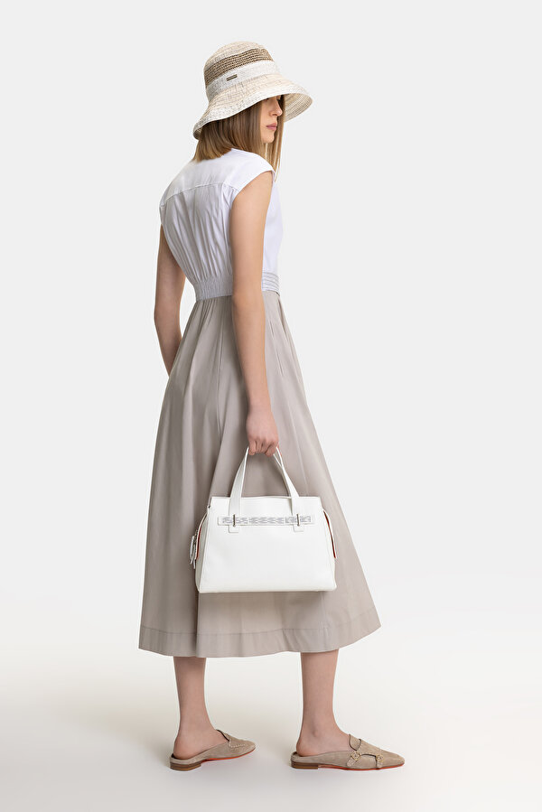 BEIGE OFF THE SHOULDER DRESS 2
