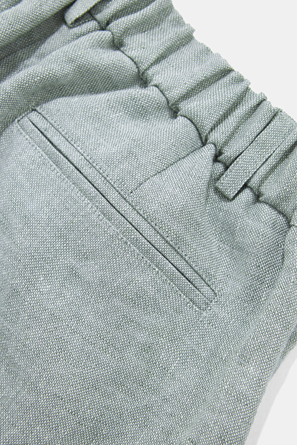 ECRU WIDE LEG TROUSERS 7