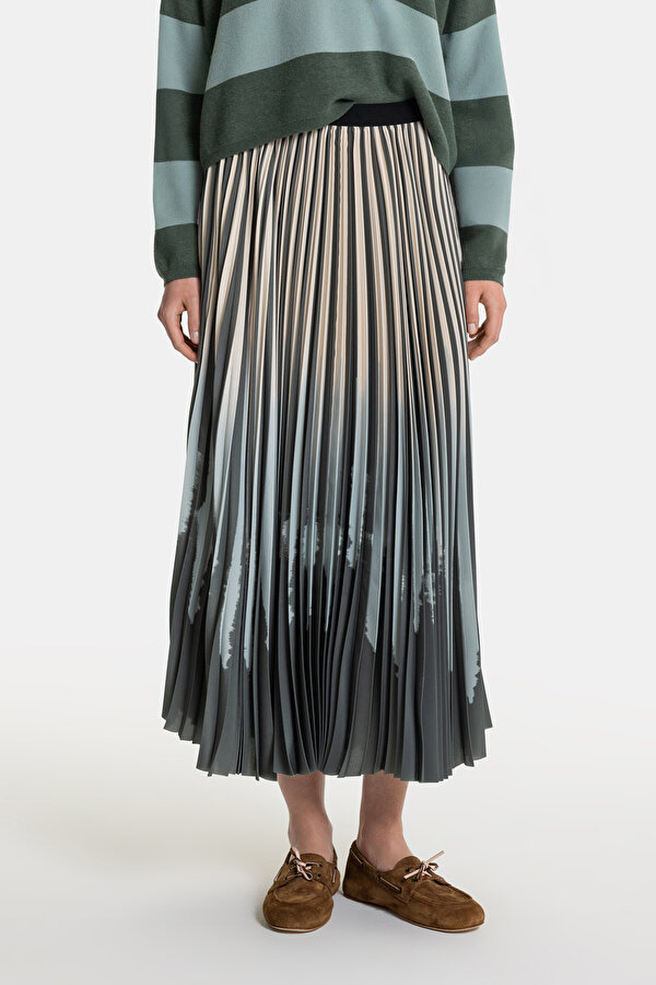 KHAKI BEİGE SKIRT 2